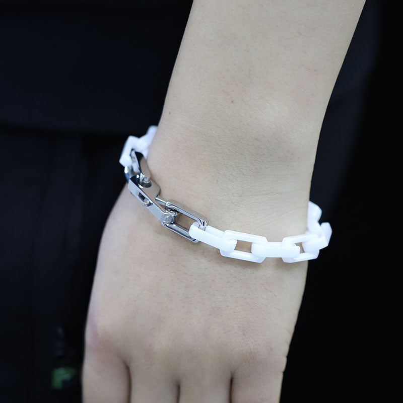 White Urchin Link Bracelet